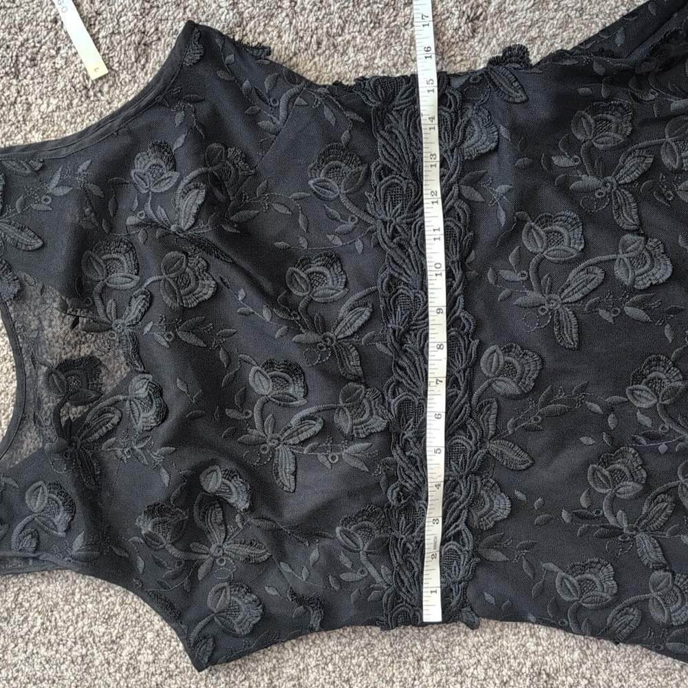 WHBM 3D Floral Lace Midi Dress 10 Fit And Flare - Picture 13 of 14
